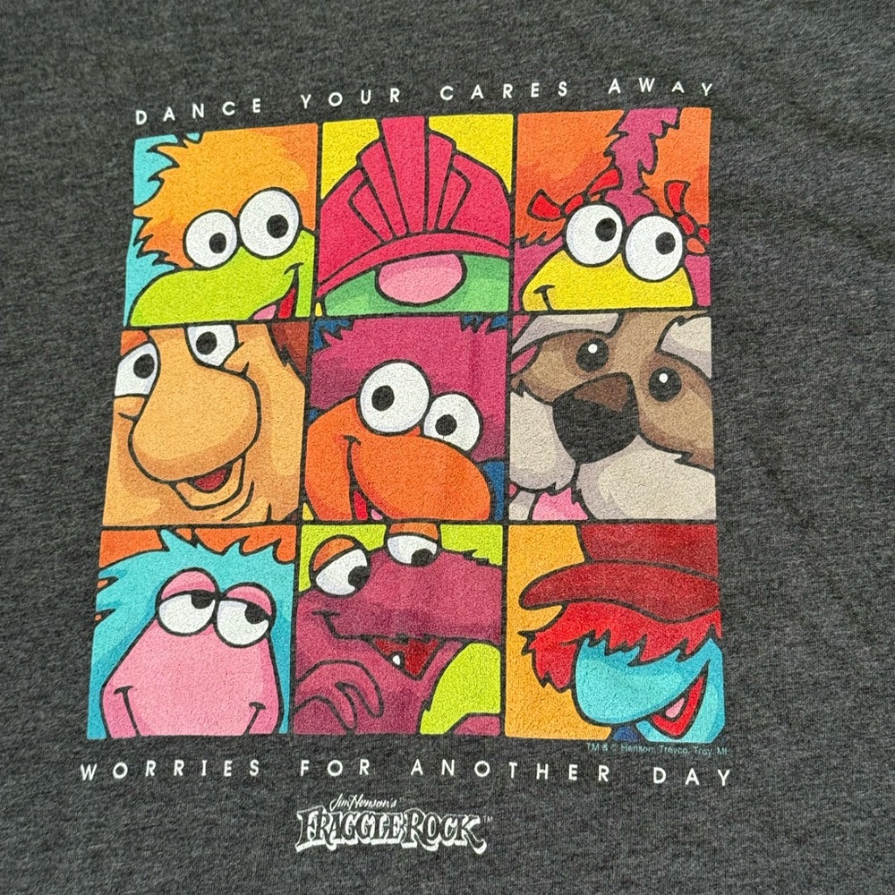 Fraggle rock Jim Henson characters TV show comedy cute puppets animation shirt - Picture 2 of 9